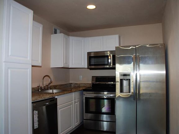 kitchen with s/s appliances