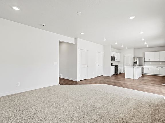 The Cottonwood floorplan interior image taken at a Meritage Homes Community in Santaquin, UT.
