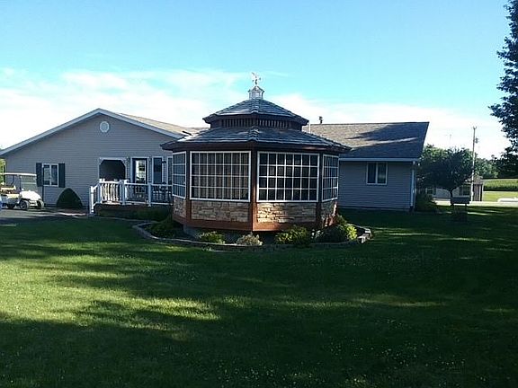 Gazebo with hot tub
