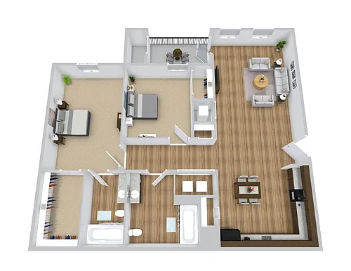Floor plan Two bedroom