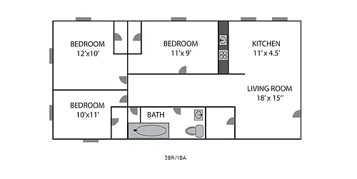 Floor plan 3bd