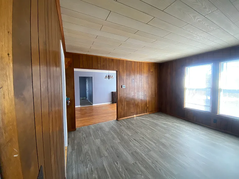Front room looking into dining room