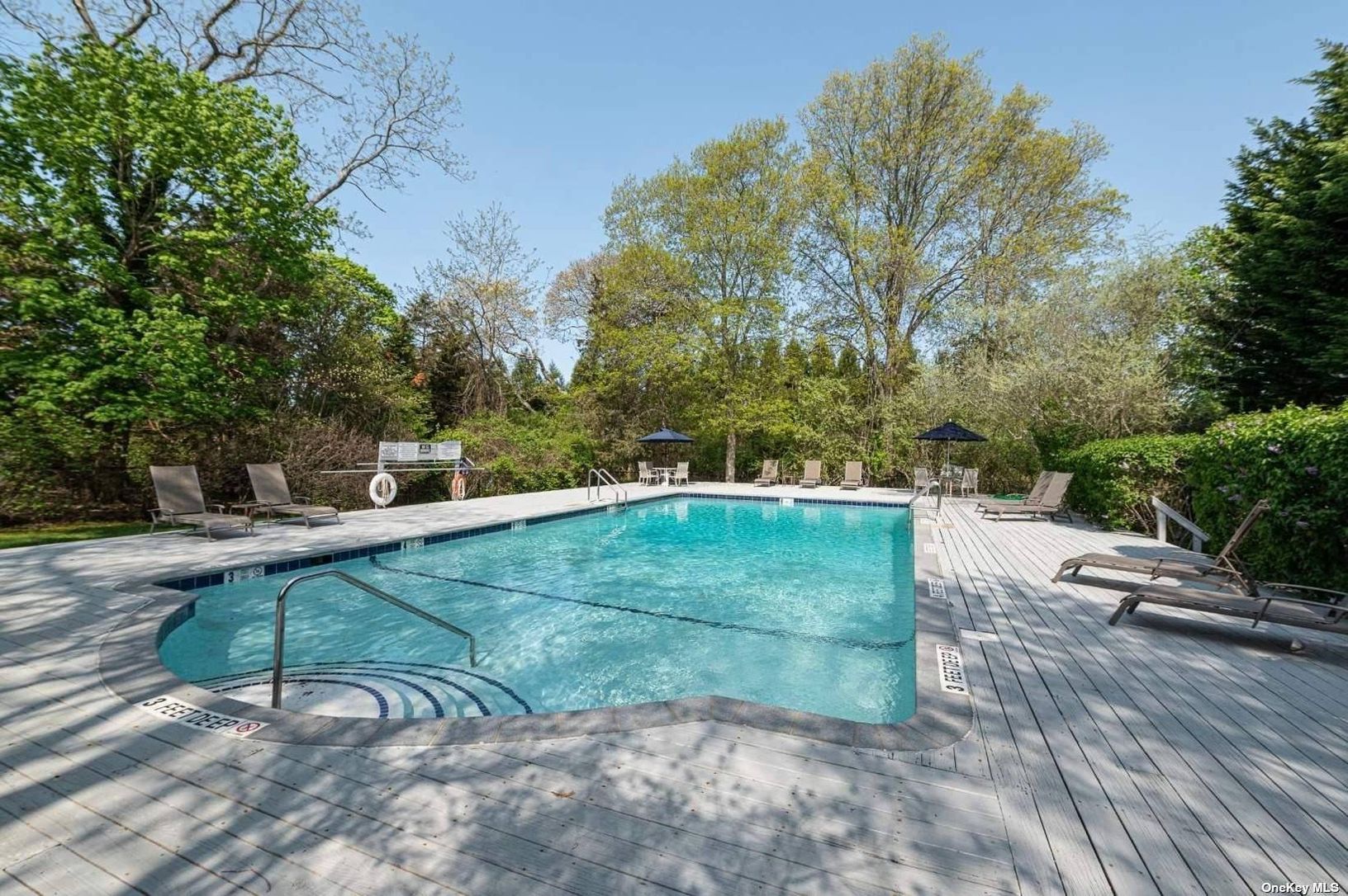 swimming pool with deck