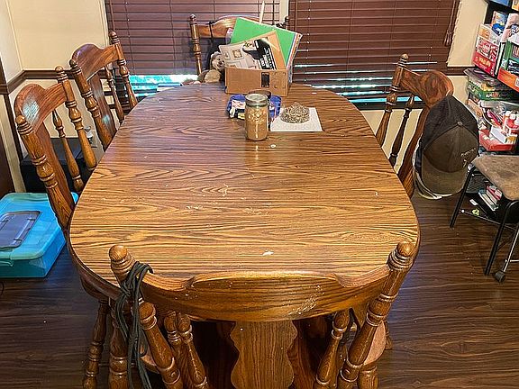 Dining room from living room