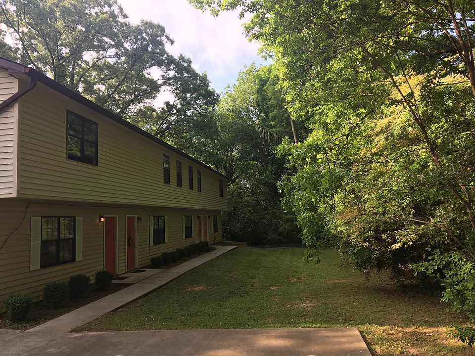 Walkway leads to separate front entrance for each home.