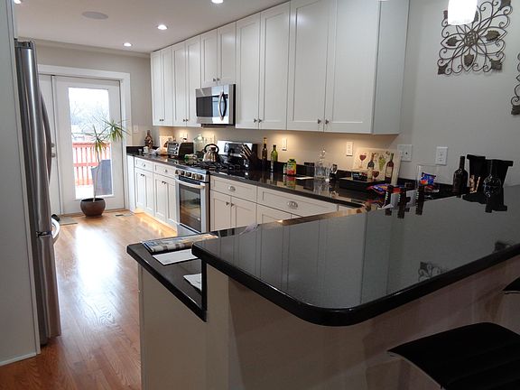 Kitchen View showing under-cabinet and toe kick accent lighting