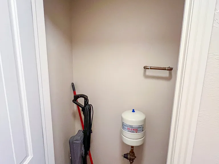 Downstairs closet