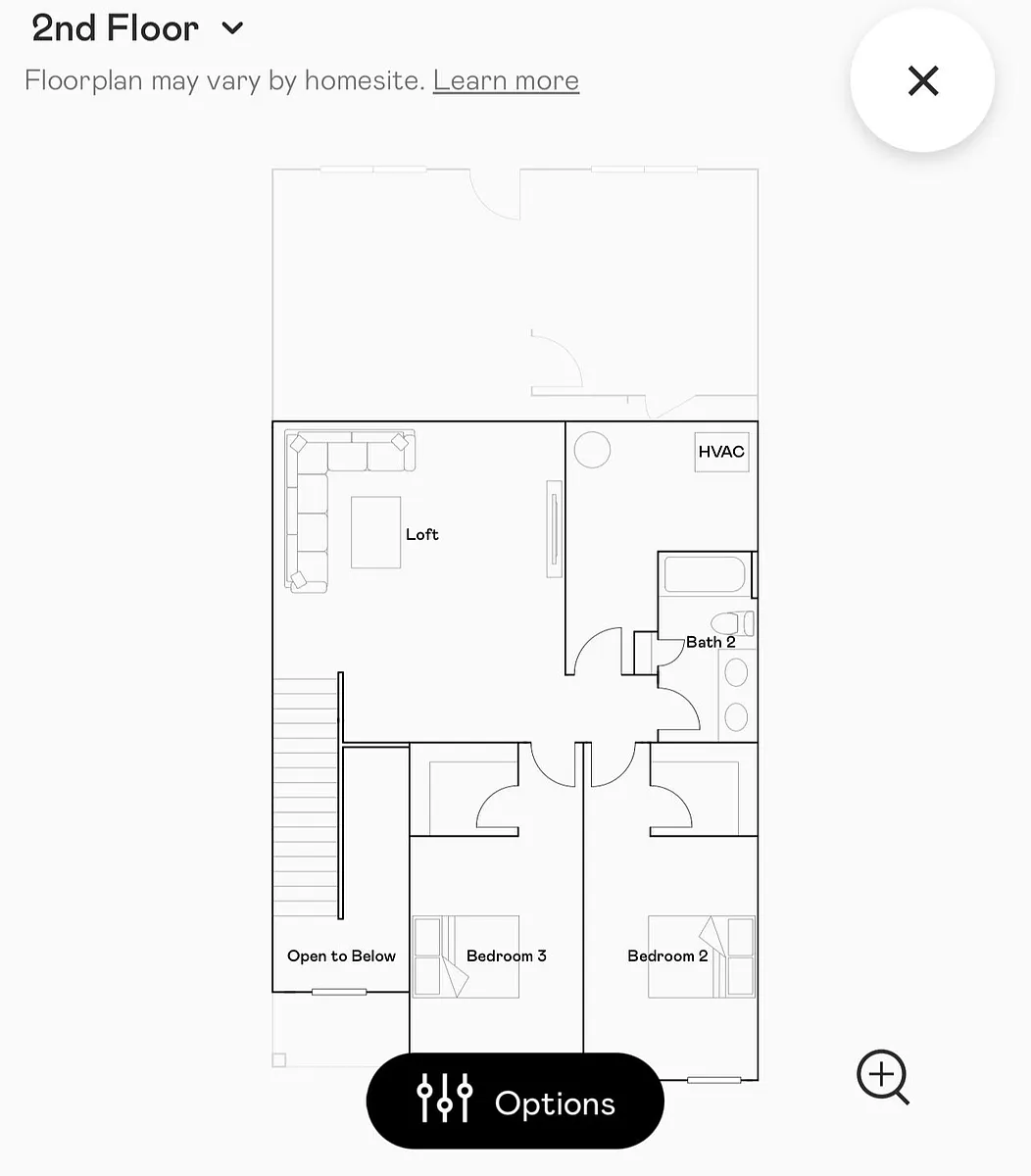 2nd Floor Plan - 5812 Ginger Dr