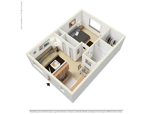 Floor plan 1X1