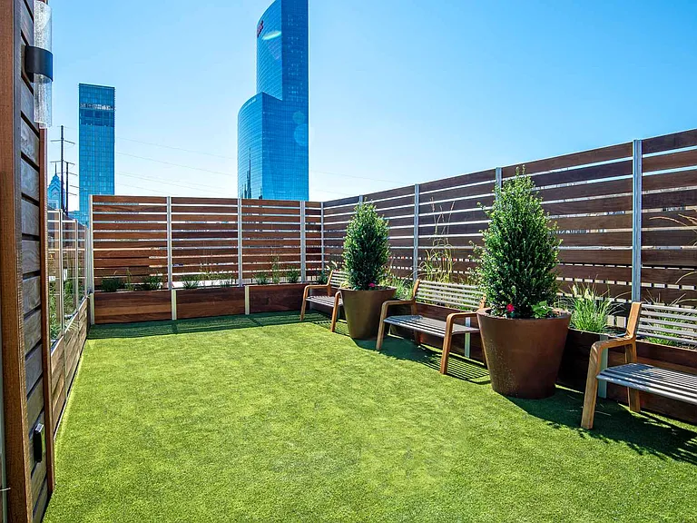 Pet-friendly rooftop dog park