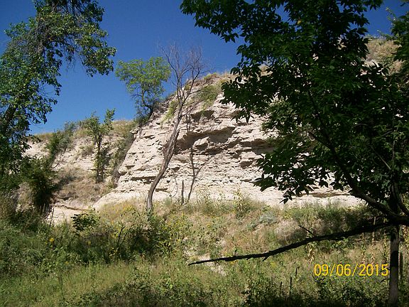 bank overlooking creek
