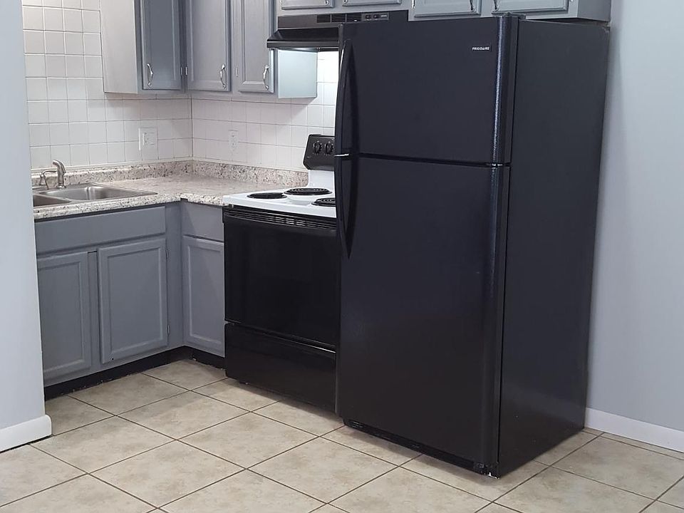 Eat in kitchen with brand new fridge