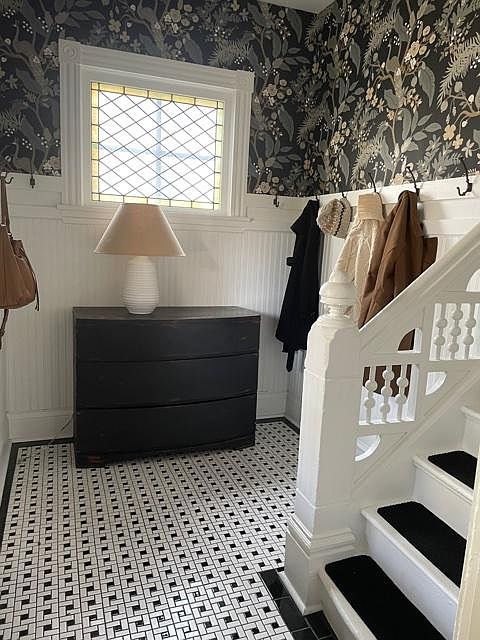 Fully Restored Victorian Entryway.