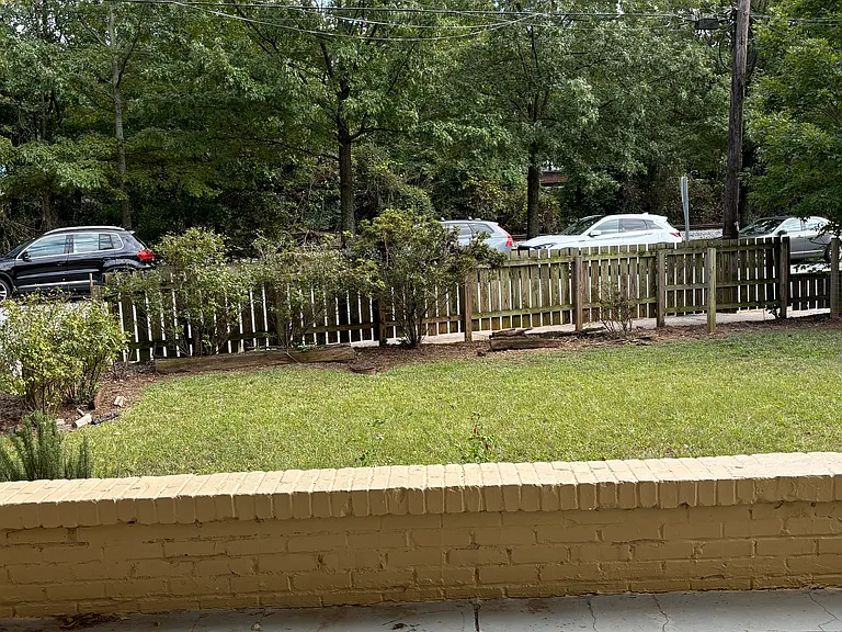 Outside Front Door Overlooking Porch Facing South