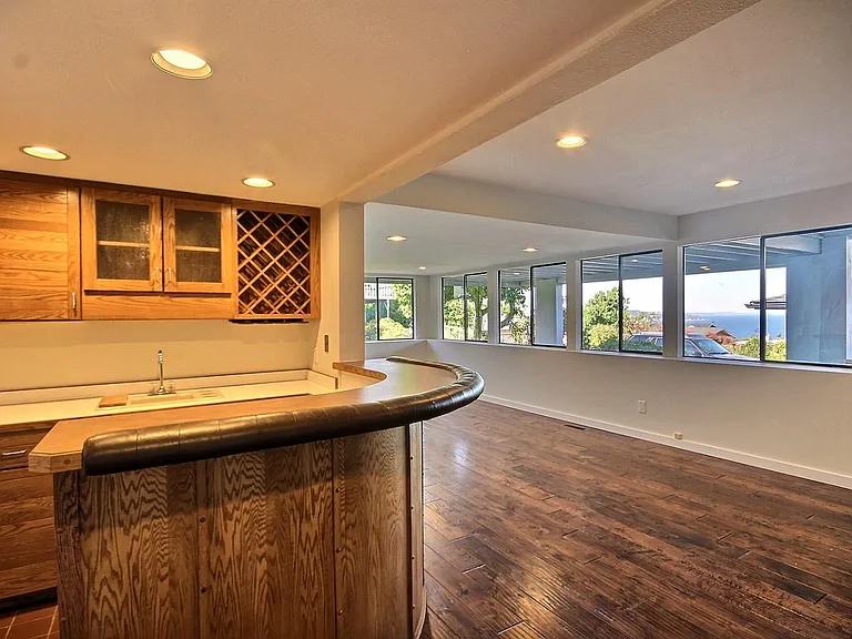 A wet bar in a big area that you can make it for any purpose