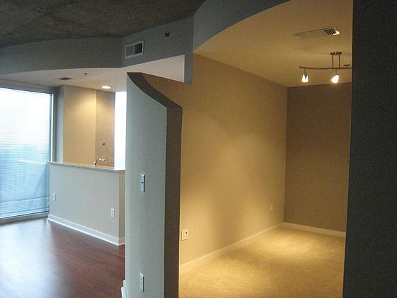 Living area to bedroom area