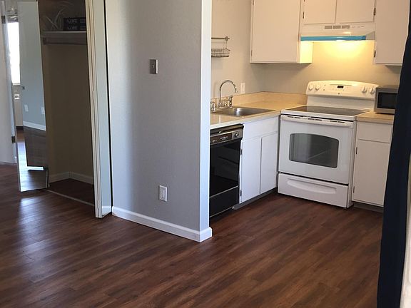 kitchen and partial view of the living room