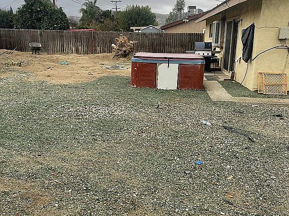 Spacious backyard
