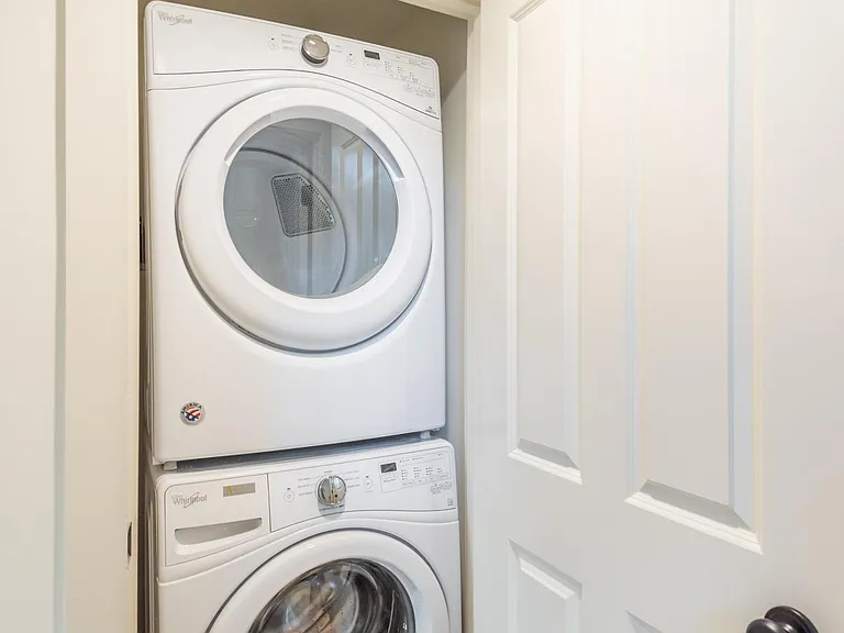 Washer/dryer closet is in between the second and third floors. Easy access from all the bedrooms!