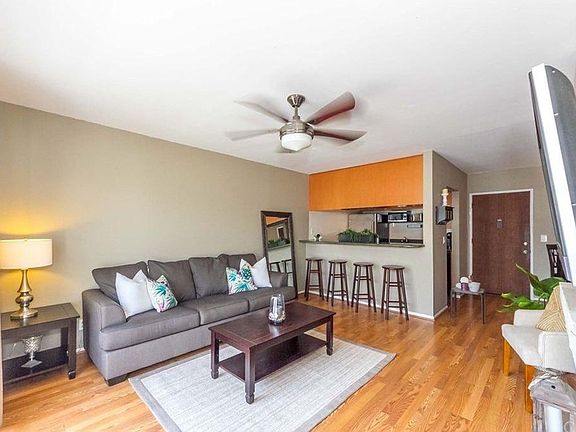Living room (before crown molding and new energy efficient door)