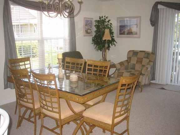 Dining area seats 12