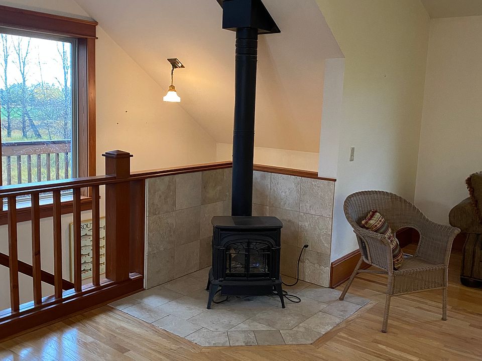 Gas fireplace for heating