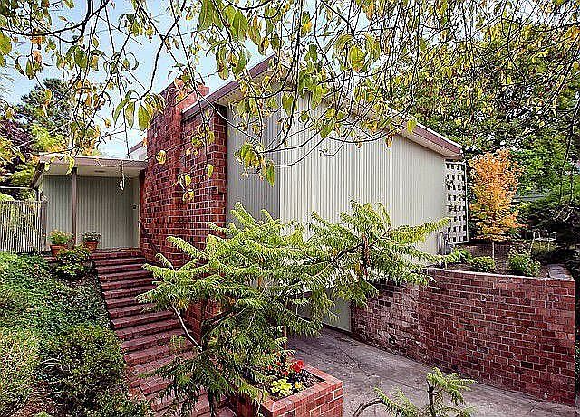Front entry, carport