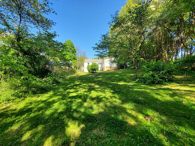 Huge fenced backyard