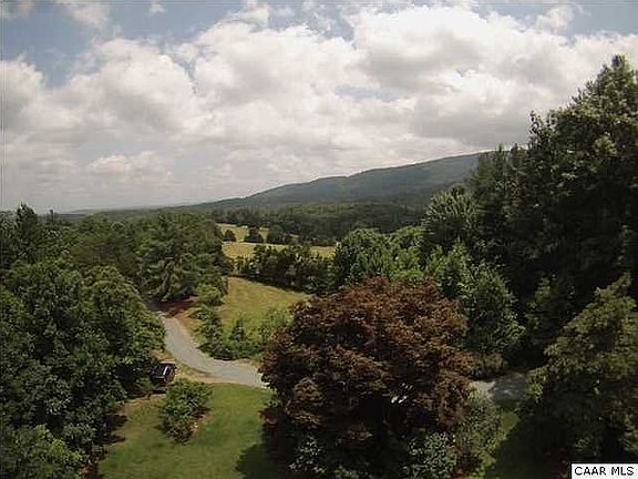 View of mountains from deck