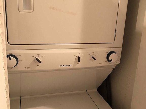 in unit, full size dyer and washer