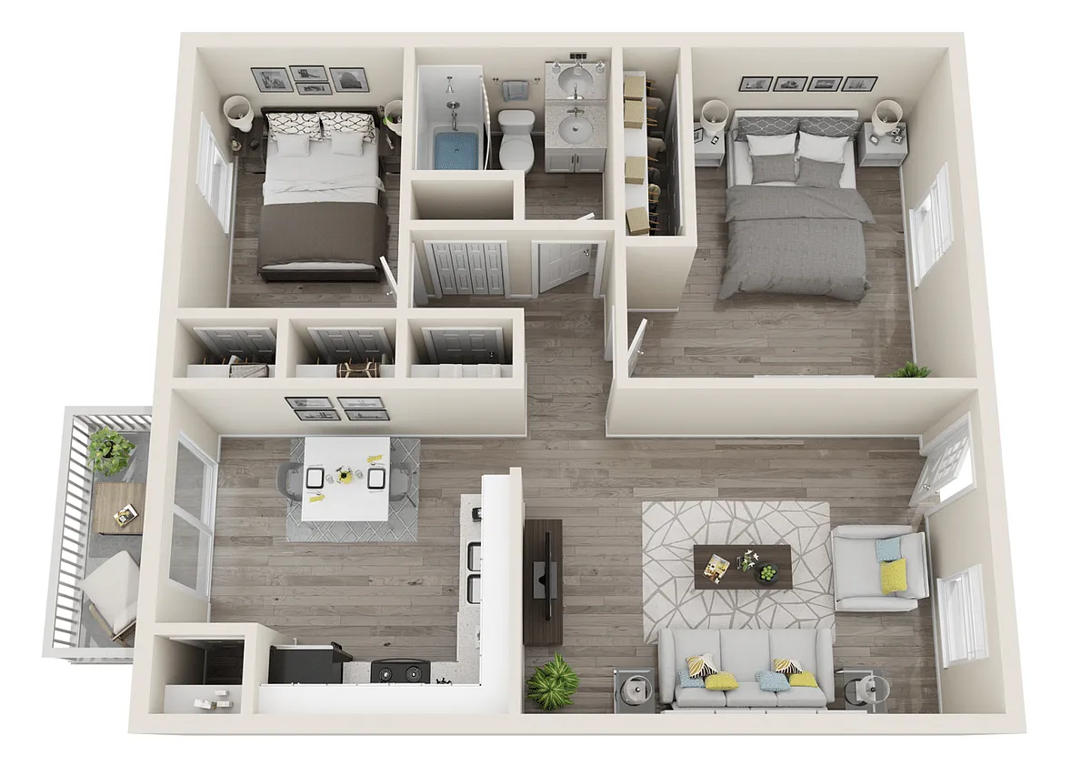 Floor plan 2x1 Large Premium