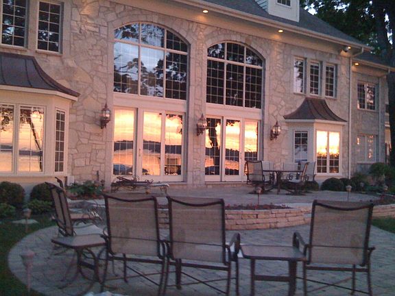 Sunset Reflection on Lakeside of Home