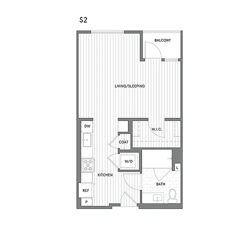 Floor plan Studio