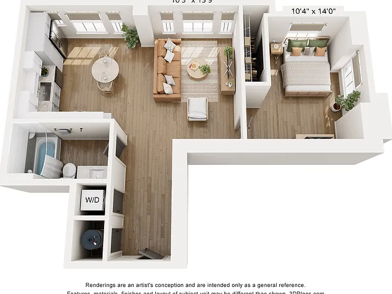1BR Type E 1BR Type E