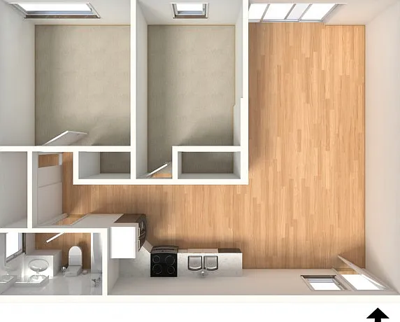 2 bedroom, 1 bathroom unfurnished 2 bedroom, 1 bathroom unfurnished