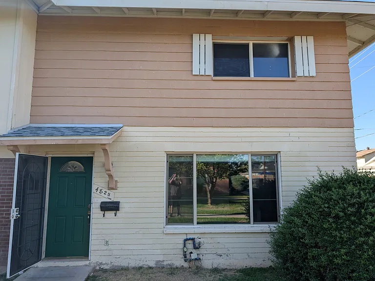 front of unit