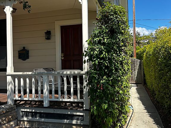 Tranquil Front Porch and Garden Entrance