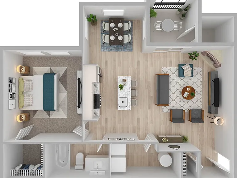 1 Bedroom | 1 Bath | 687 SF 1 Bedroom | 1 Bath | 687 SF