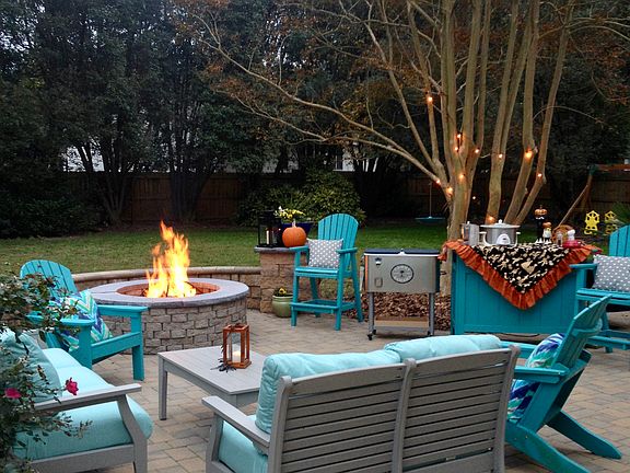 Rear Patio with Fire Pit
