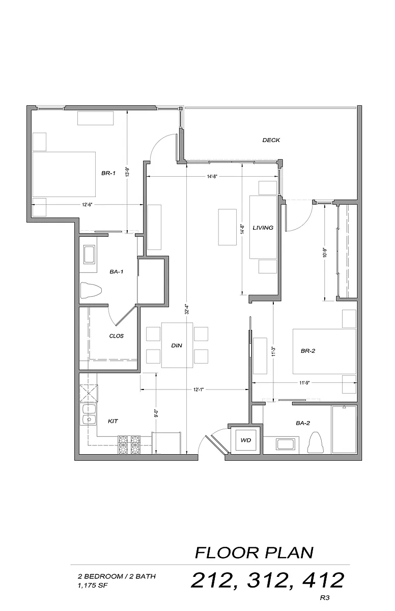 Floor plan 2 Bedroom