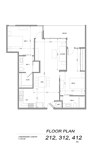 Floor plan 2 Bedroom