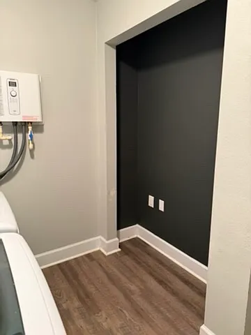 laundry room open storage area, for office or shelving,