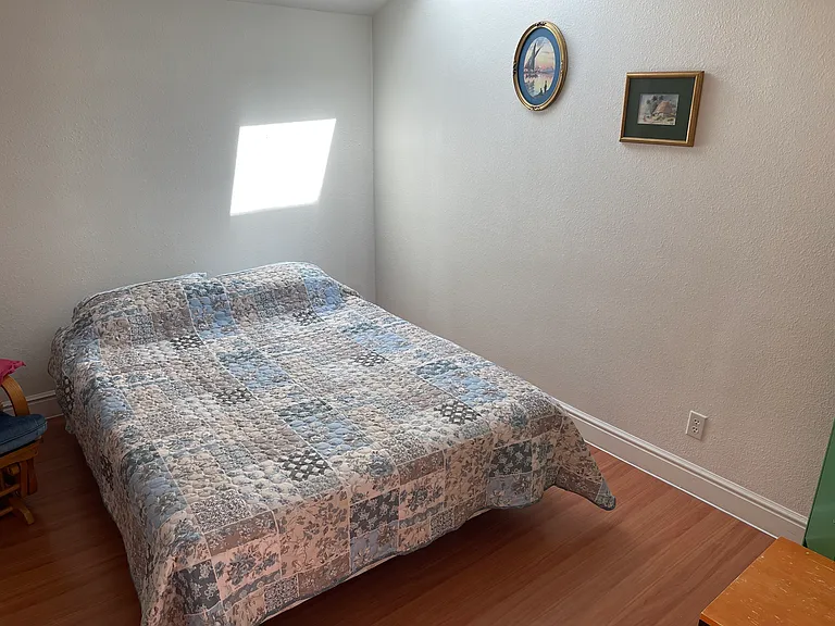 Bedroom w skylight- furnished w queen bed
