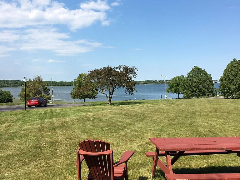 Front lawn on Back Bay