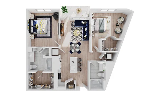 Floor plan 2x2B2