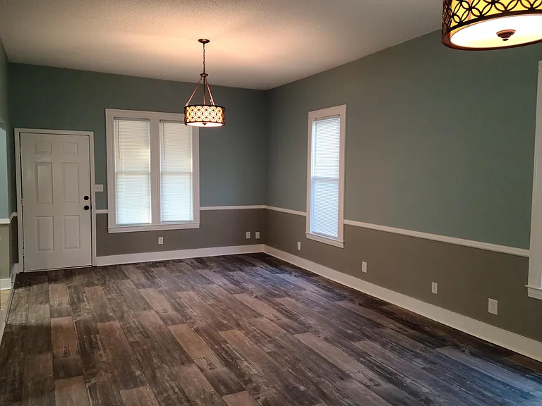 Another view of the spacious Living/Dining room