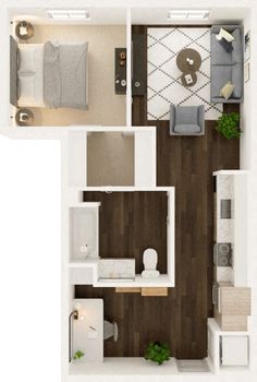Unit - W423 Butte 1-Bedroom