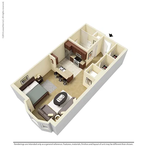 Floor plan Studio - E1