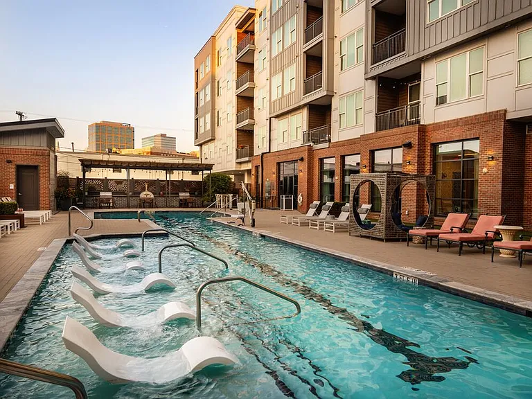 Pool with lounge seating