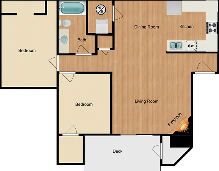Two bedroom, one bath, 910 square foot apartment home Two bedroom, one bath, 910 square foot apartment home